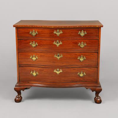 CHIPPENDALE FOUR DRAWER CHEST