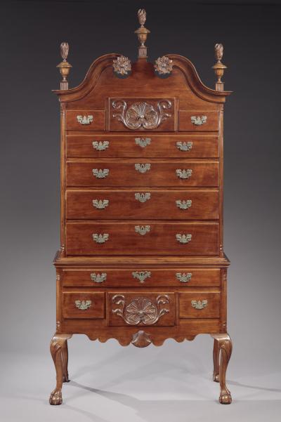 CHIPPENDALE HIGH CHEST OF DRAWERS