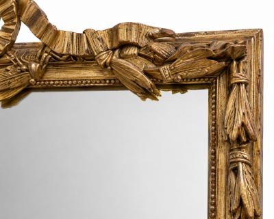 CIRCA 1870 LOUIS XVI STYLE GILT MIRROR