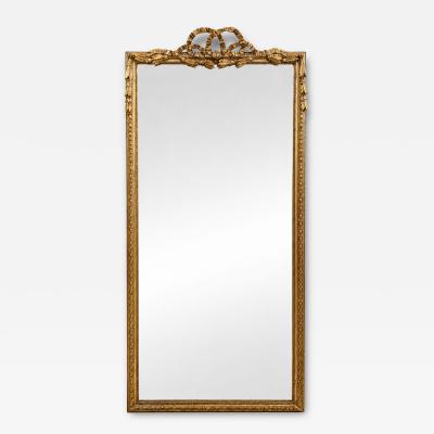 CIRCA 1870 LOUIS XVI STYLE GILT MIRROR