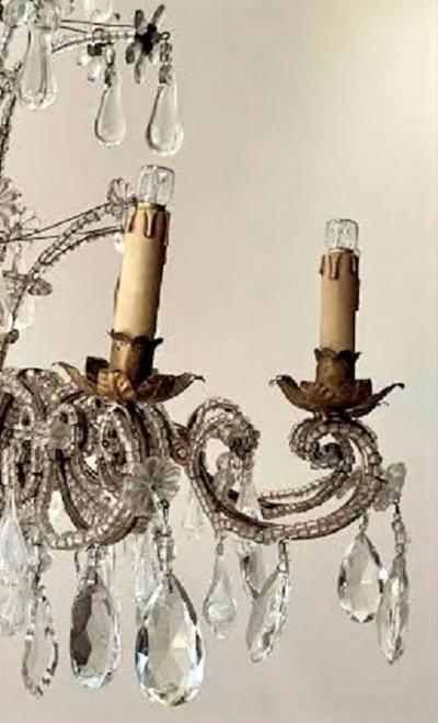 CIRCA 1940 8 Lite Genova Chandelier