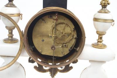 CL 11 Rare Louis XVI Period with Marble Mantel Clock