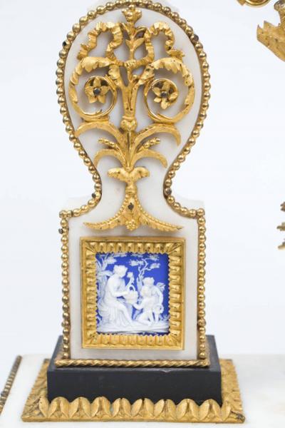 CL 11 Rare Louis XVI Period with Marble Mantel Clock