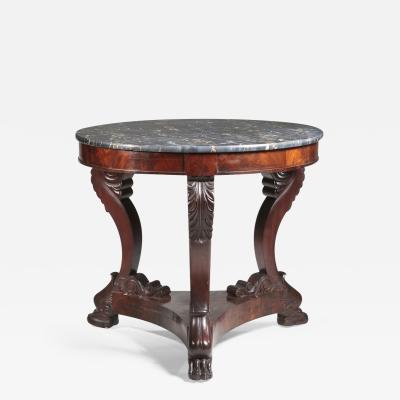 CLASSICAL CARVED MAHOGANY GU RIDON