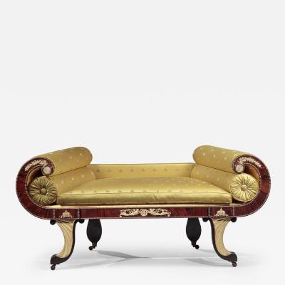 CLASSICAL SCROLL ARM SETTEE