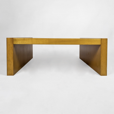 CLAUSTRA COFFEE ash and glass coffee table 1970 