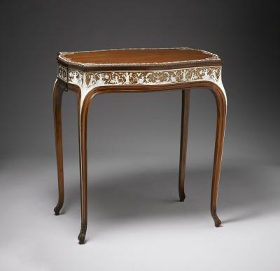 COLLINSON AND LOCKE STAMPED No 3199 MUSEUM PIECE IVORY INLAID TABLE
