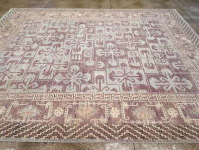 CONTEMPORARY EAST TURKESTAN KHOTAN ROOM SIZE CARPET