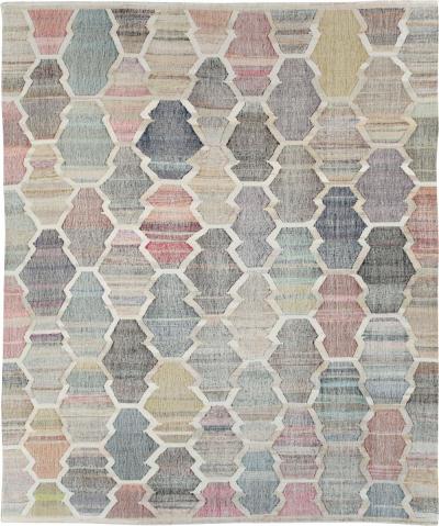 CONTEMPORARY TURKISH FLATWEAVE KILIM LARGE ROOM SIZE CARPET