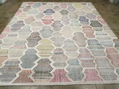 CONTEMPORARY TURKISH FLATWEAVE KILIM LARGE ROOM SIZE CARPET