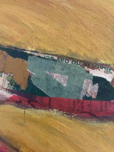 COOL RUNNING MAN MIXED MEDIA PAINTING