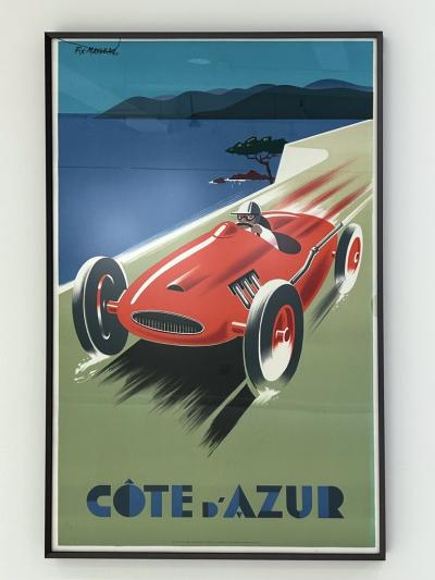 COTE DAZUR LINEN BACKED POSTER