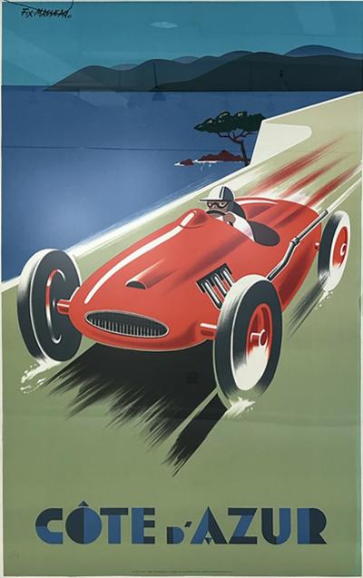 COTE DAZUR LINEN BACKED POSTER
