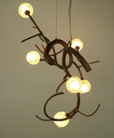 CP Lighting Christopher Poehlmann Double Trunk newGROWTH with Glass Buds