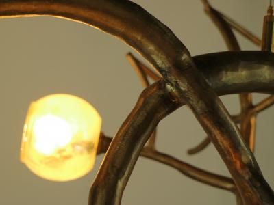 CP Lighting Christopher Poehlmann Double Trunk newGROWTH with Glass Buds