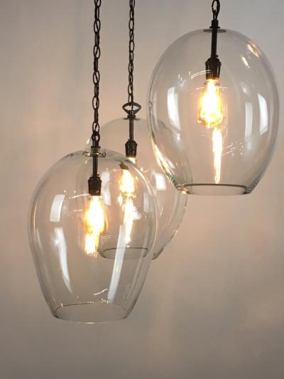 CP Lighting Christopher Poehlmann XL Clear Glass Pendant by CP Lighting made from 100 recycled glass