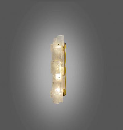 CPS Rock Crystal Quartz Sconces by Phoenix