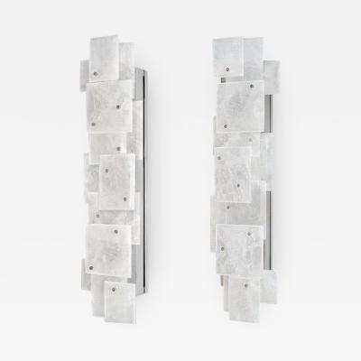 CPS Rock Crystal Quartz Sconces by Phoenix