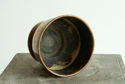 Cachepot or Vase in Patinated Copper Early 20th Century