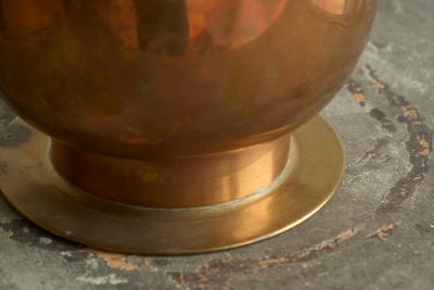 Cachepot or Vase in Patinated Copper Early 20th Century