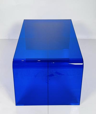 Cain Modern Lucite Coffee Table in Cobalt Blue by Cain Modern USA 2023