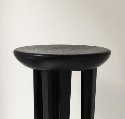 Cal Summers English Contemporary Ebonized Oak Barstool