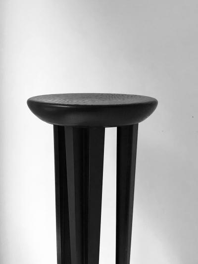 Cal Summers English Contemporary Ebonized Oak Barstool