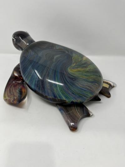 Calcedonia Murano Glass Turtle by Zanetti
