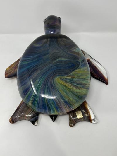 Calcedonia Murano Glass Turtle by Zanetti