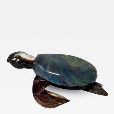 Calcedonia Murano Glass Turtle by Zanetti