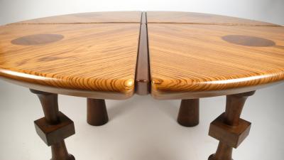 California Craftsman Exotic Wood Game Table