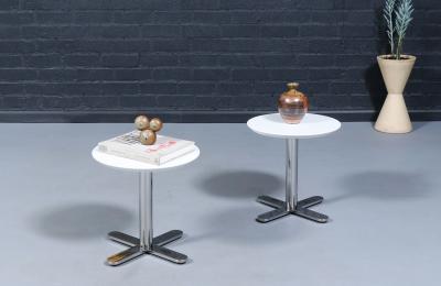 California Modern Plus Chrome Side Tables by West Coast Industries