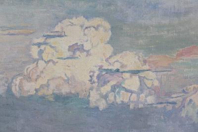 California Seascape Oil on Canvas by Martha Eleanor Nicholson Hurst