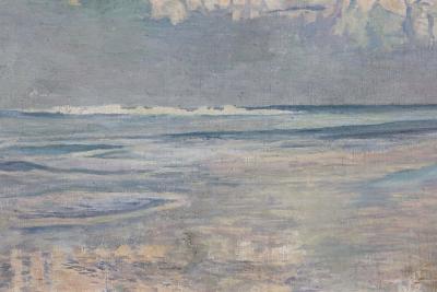 California Seascape Oil on Canvas by Martha Eleanor Nicholson Hurst