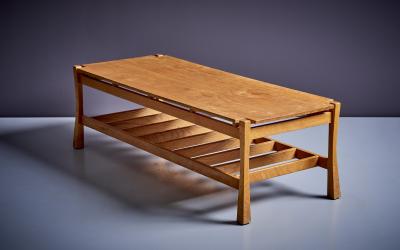 California Studio Craft rectangular Oak Coffee Table USA 1960s