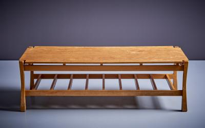 California Studio Craft rectangular Oak Coffee Table USA 1960s