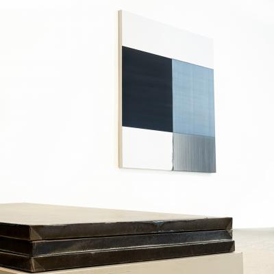 Callum Innes Exposed Painting Delft Blue