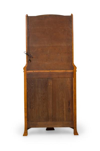 Camille Gauthier Camille Gauthier French Art Nouveau Floral Marquetry Display Cabinet Vitrine