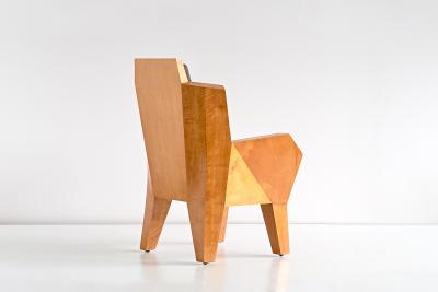 Camillo Cerri Camillo Cerri Important Cubist Armchair Designed for Haus Reinbach 1928