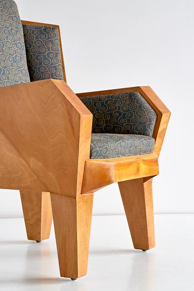 Camillo Cerri Camillo Cerri Important Cubist Armchair Designed for Haus Reinbach 1928