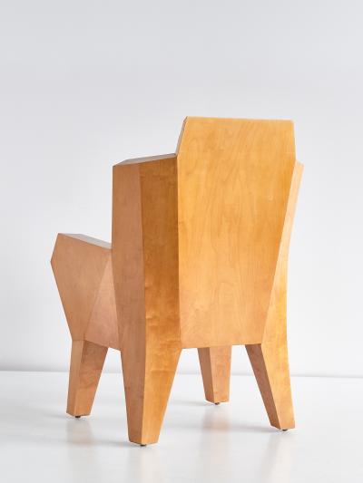 Camillo Cerri Camillo Cerri Important Cubist Armchair Designed for Haus Reinbach 1928