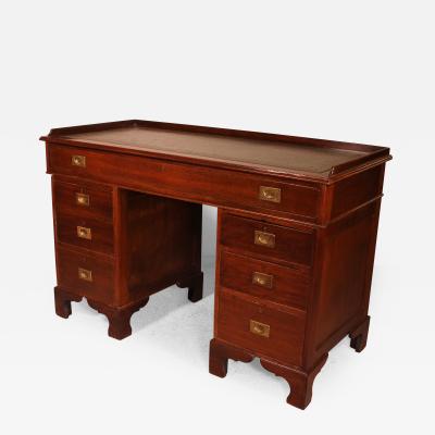 Campaign Desk In Mahogany 19 Century