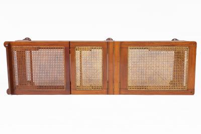 Campaign Portable Folding and Adjustable Caned Daybed