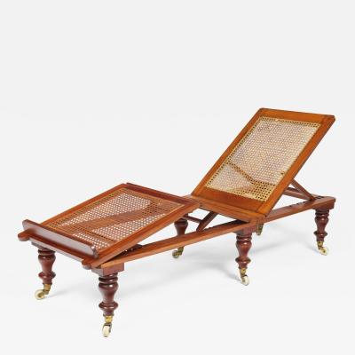 Campaign Portable Folding and Adjustable Caned Daybed