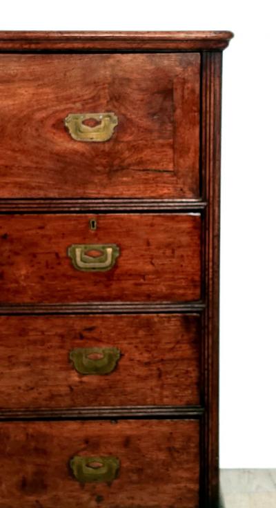 Campaign Secretary Chest of Drawers 19th century English