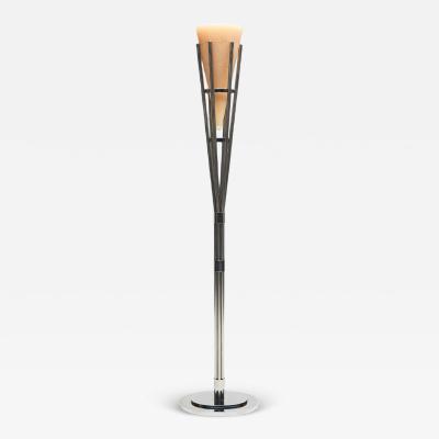 Candle Floor Lamp in Chrome Unknown 1960s Lot 93