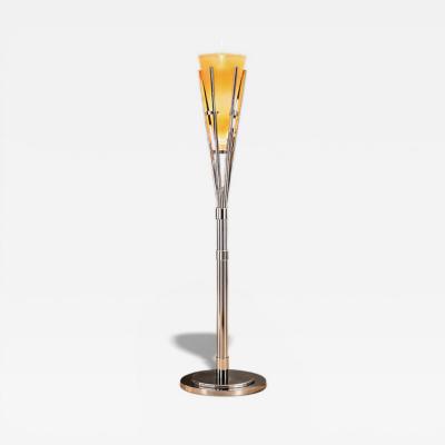 Candle Floor Lamp in Chrome Unknown 1960s Lot 93
