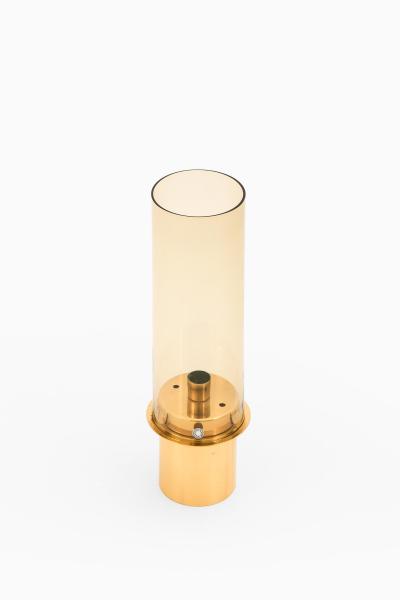 Candlestick in Brass and Glass by Hans Agne Jakobsson 1960s