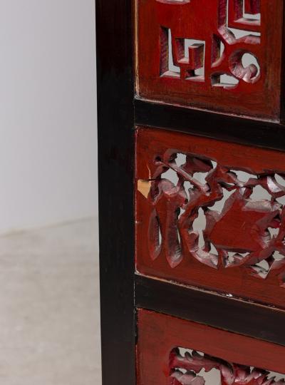 Canton Guangdong style 8 panel screen