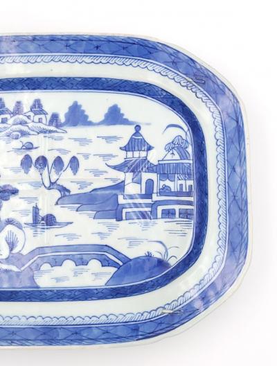 Canton Well and Tree Platter China circa 1860
